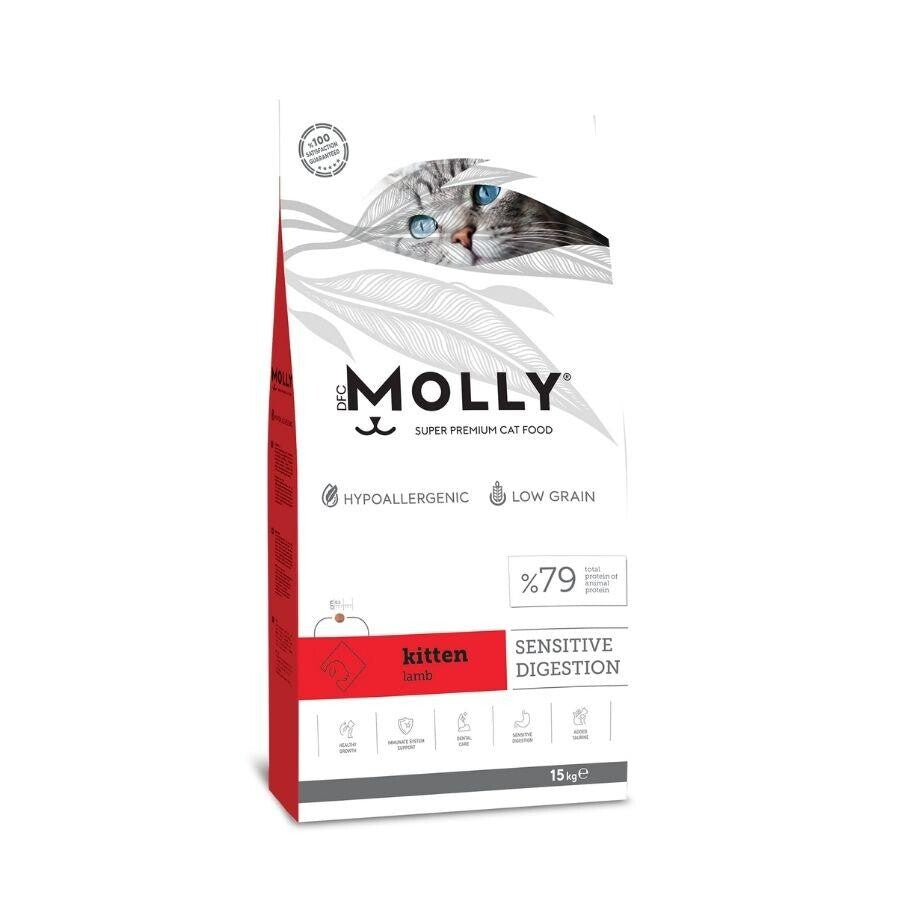 Molly Düşük Tahıllı Hypoallergenic Kuzulu Yavru Kedi Maması 15 KG | SRC: Barcode: 8680542870778